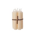 Puntkaars wax Bundel a 7 stuks 6,5x6,5x11cm creme