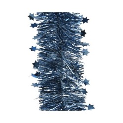 Guirlande lametta star shine Ø10x270cm bleu nuit