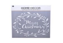 Couronne de décoration de fenêtre 30,5x31,5cm blanc