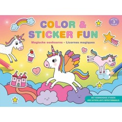 Deltas Color & Sticker Fun - Licornes magiques
