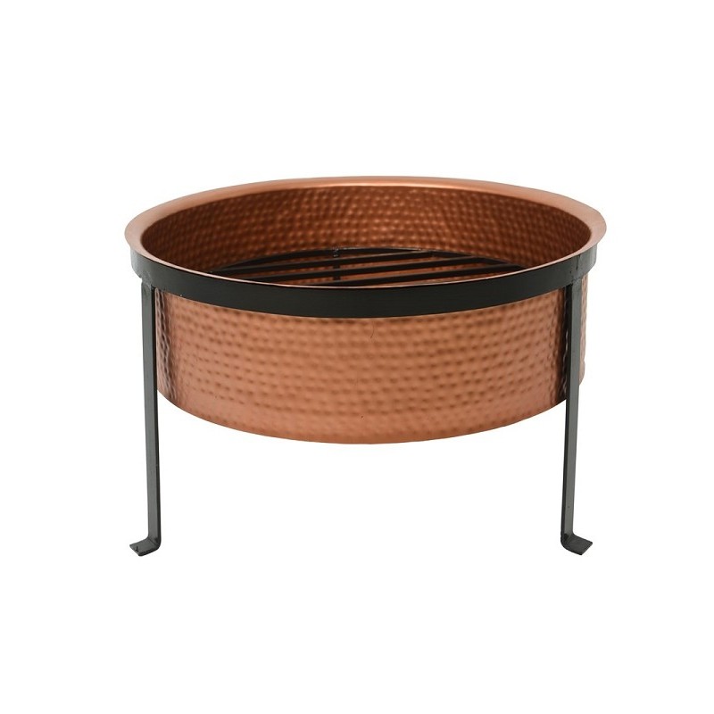 vuurkorf ijzer met standaard koper 56x37