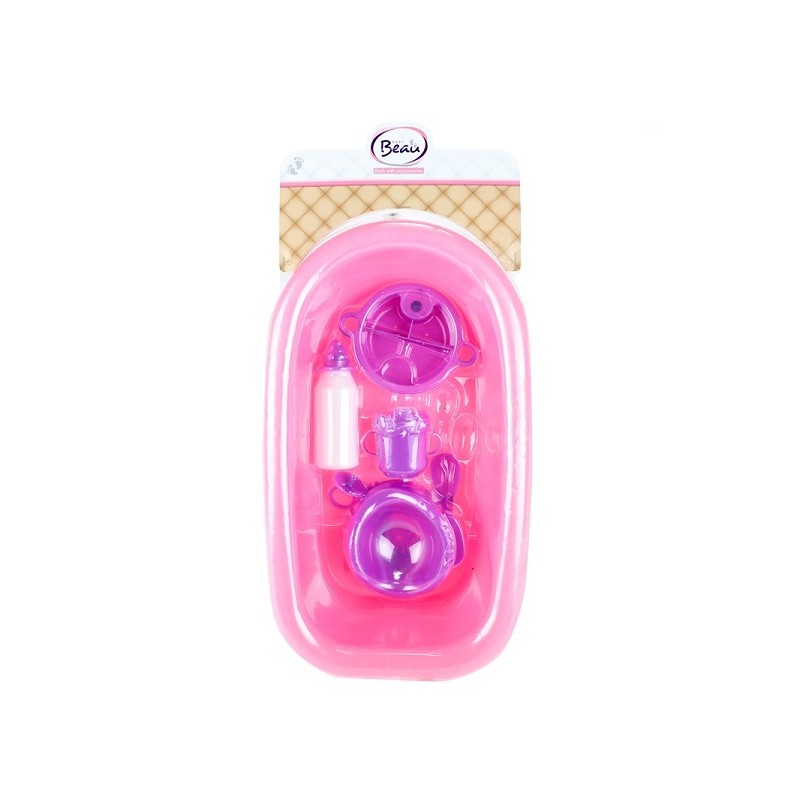 Toi Toys Babybad met accessoires roze