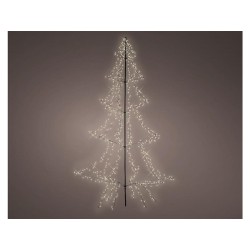 Lumineo Kerstboom vorm LED buitenverlichting vrijstaand 450cm hoog warmwit