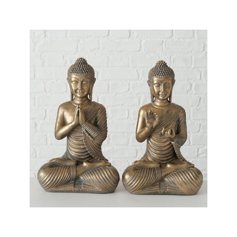 Boltze Home figuur Briosa Buddha 39cm