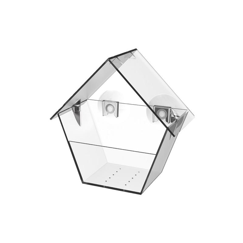 Esschert Design Mangeoire de fenêtre L9,3 x L15 x H 15 cm