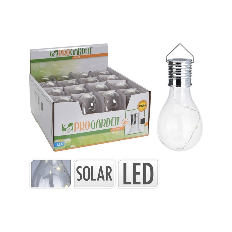 Lampe solaire LED en forme de poire