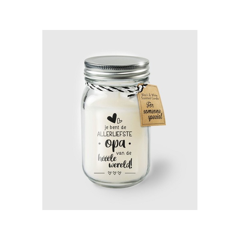 Paperdreams Black & White scented candles - Opa