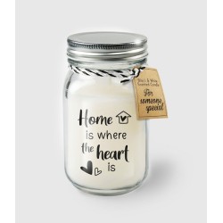 Paperdreams Black & White scented candles - Home is where the heart