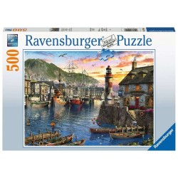 Ravensburger puzzel 's Ochtends bij de Haven 500 stukjes