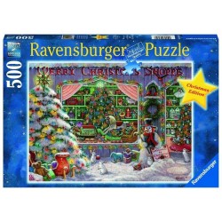 Ravensburger puzzel The Christmas Shop 500 stukjes