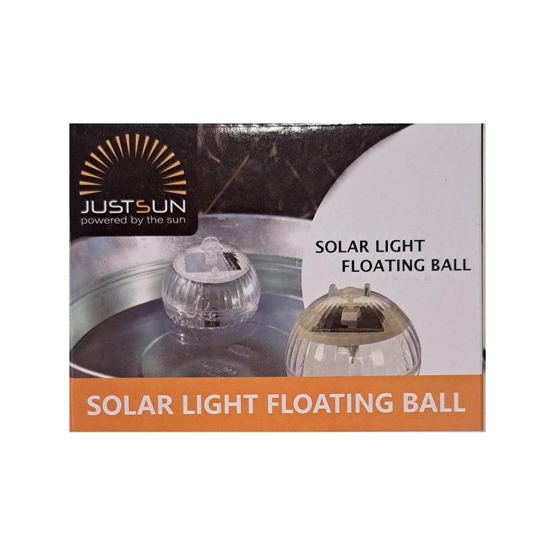 Solar drijver bal met licht Ø10cm