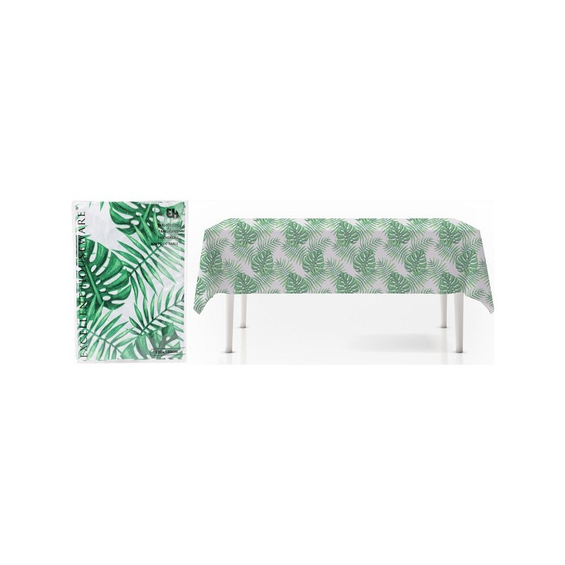 Tafelkleed varen flanel 130x180cm wit-groen
