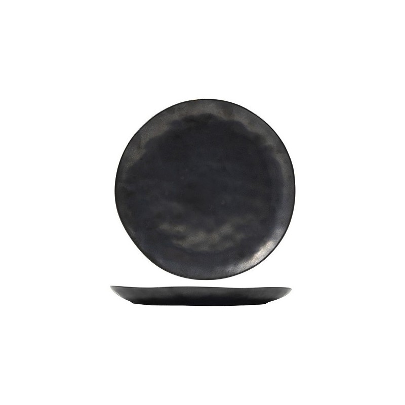 Assiette plate Manhattan Ø27,5cm boîte de 6 pièces anthracite