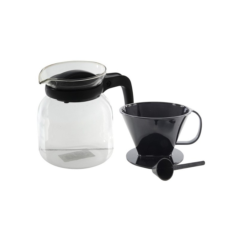 Verseuse en verre pour cafetière 1,2 L avec filtre et cuillère doseuse