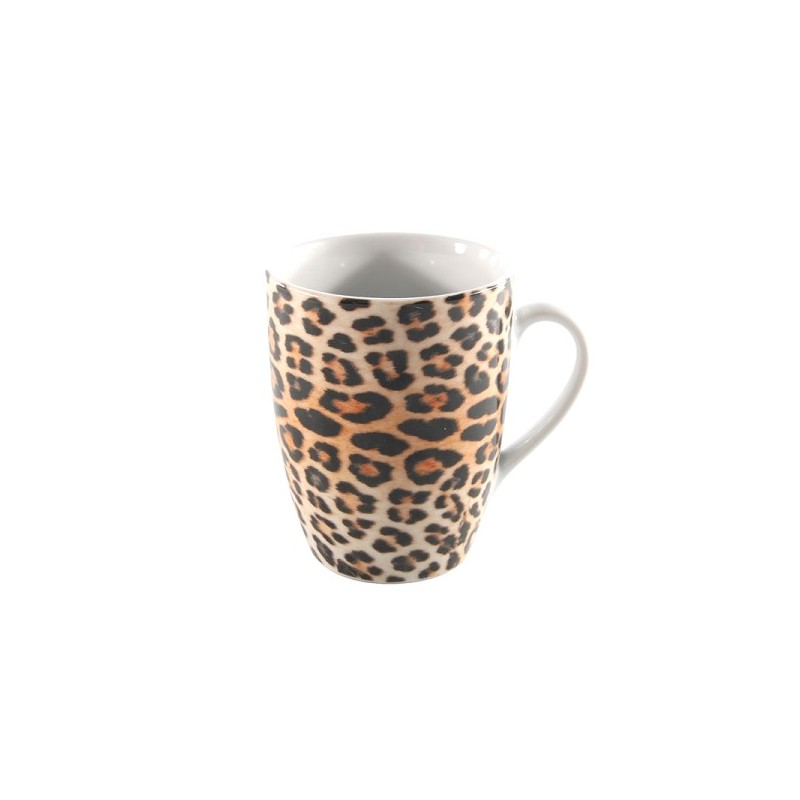 Koffiemok luipaard 340ml