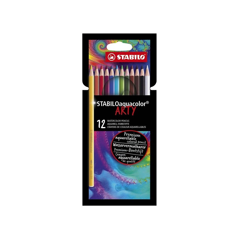 Stabilo Aquacolor potloden etui a 12 stuks