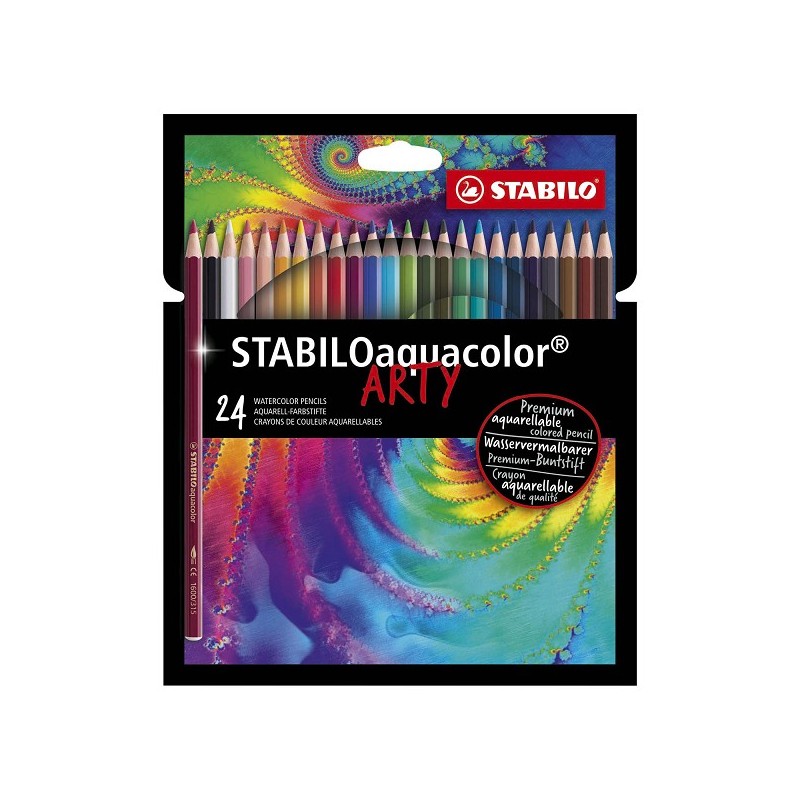 Stabilo Aquacolor potloden etui a 24 stuks