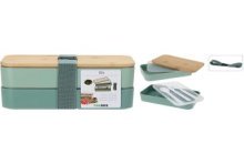 Excellent Houseware Grote Lunchbox gemaakt met  bamboe 18x10,6cm