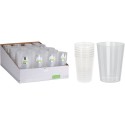 Excellent Houseware re-useable Drinkglas van kunststof 280ml set van 6 stuks Vaatwasserbestendig