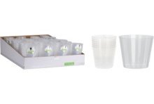Excellent Houseware Verre à boire réutilisable en plastique 280 ml lot de 6 pièces Passe au lave-vaisselle