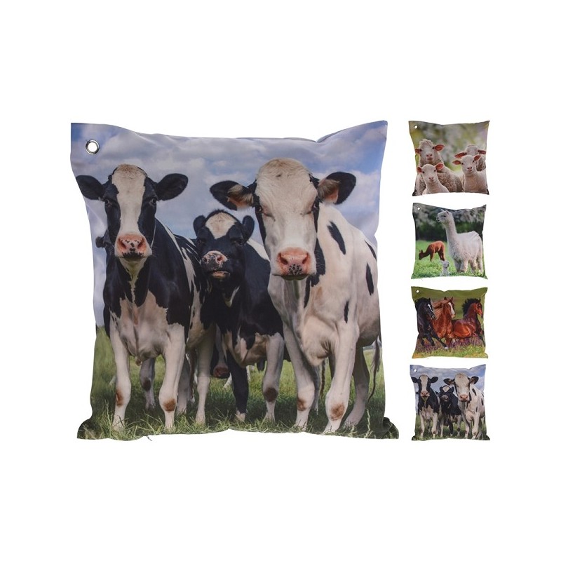 Coussin extérieur imprimé animal 45x45cm