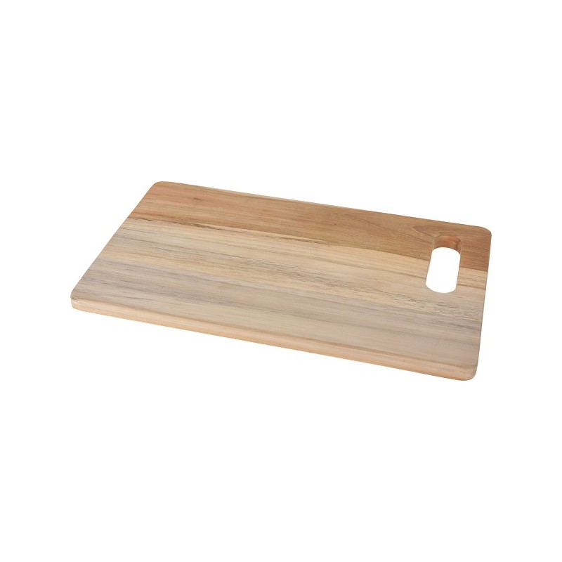 Snijplank teak met handvat 34x21x1,5cm