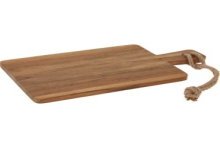 Serveerplank teak hout 34x18x1,5cm