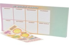 Weekplanner met stickers 33,5x21cm