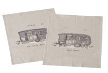 Boltze Home Torchons Vanlife 2 pièces 100% coton 50x70cm