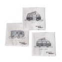 Boltze Home Serviettes Vanlife camping-car 20 pièces 33x33cm