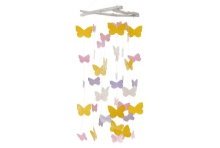 Boltze Home Carillon capiz papillon H60cm rose-lilas-orange