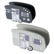 Boltze Home Porte-serviettes Vanlife camper - MDF - L17 x L6 x H10cm - disponible en gris clair ou gris foncé