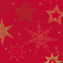 Serviettes Duni Star Stories Rouge 33x33cm