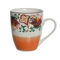 Mug Decoris en porcelaine L11,8-L8,2-H10cm