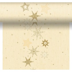 Duni 3-en-1 Star Stories Crème 40x480cm