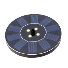 Lumineo Fontein kunststof  dia16-H3.5cm- op solar power Geen constante watertoevoer vereist- Outdoor zonne-energie.
