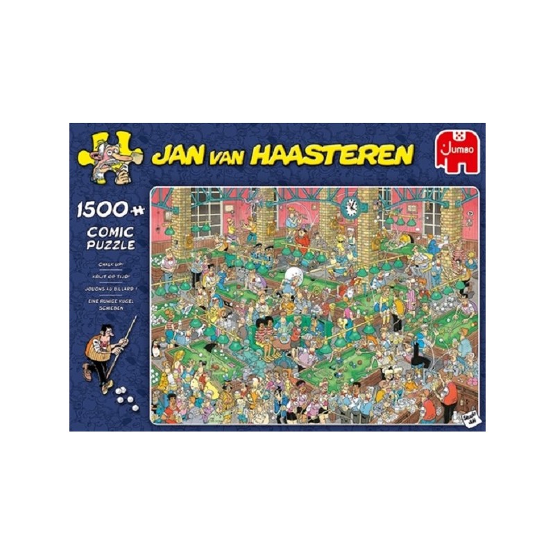 Puzzle Jumbo Jan van Haasteren Craie à l'heure ! 1500 pièces