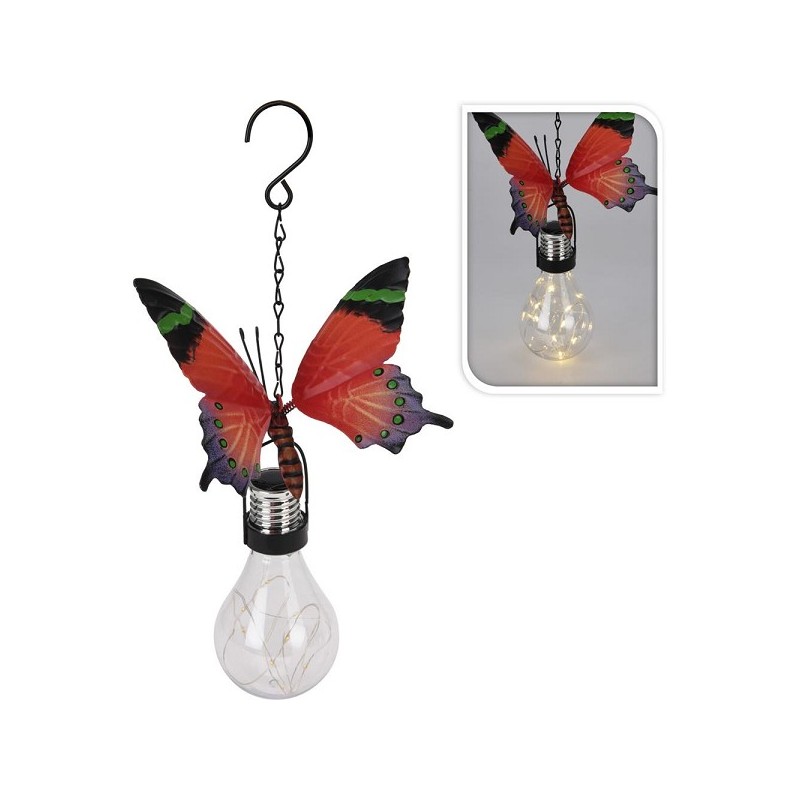 Pendentif solaire papillon 14x13x30cm