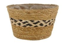 Dijk Natural Collections Mand Zeegras Met Plastic Binnenzijde Ø18x16cm