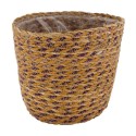 Dijk Natural Collections Mand zeegras met plastic binnenzijde Ø18x16cm Multi