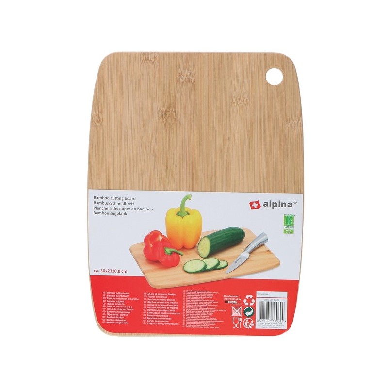 Alpina snijplank bamboe 30x23x0,8cm