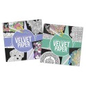 Grafix Kleur Je Eigen Velvet Papier 18x18cm, 5 Vel