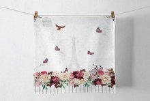 Ambiente Torchon de Cuisine Torchon Romantique Paris 100% Coton 50x70cm