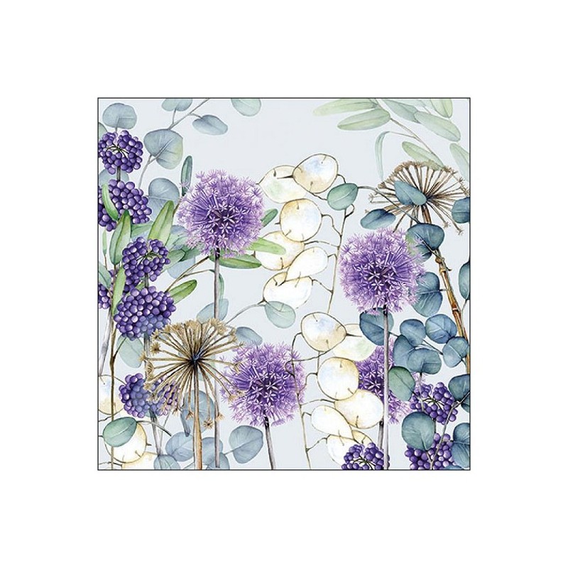 Serviettes Ambiente Lunaria Vert 33x33cm