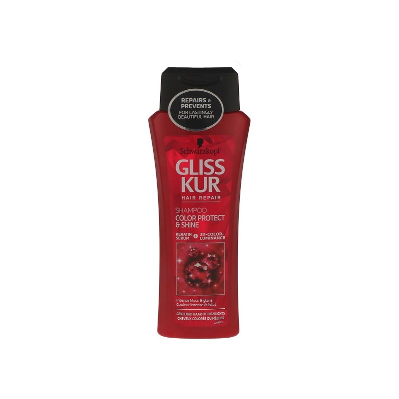 Gliss Kur shampooing cheveux Color Protect&Shine 250ml