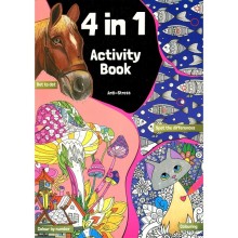 Cahier d'activités 4 en 1 Livre de coloriage A4 pour adultes 56 pages