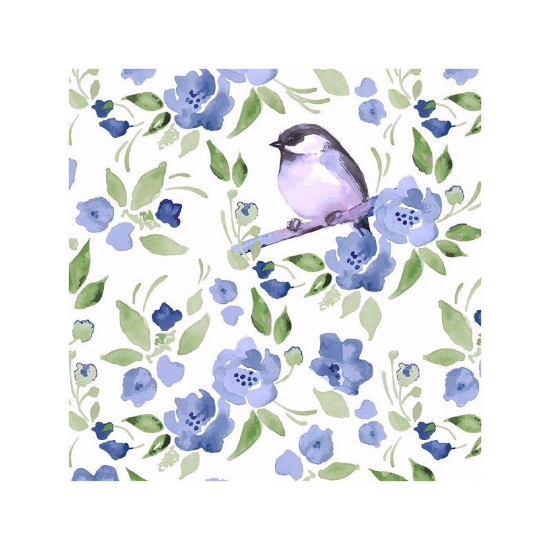 Duni Servetten Flower Poem 33x33cm 3-laags tissue FSC pak a 20 servetten