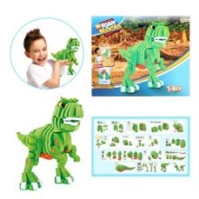 Toi Toys Puzzle 3D en mousse de construction Dino T-Rex