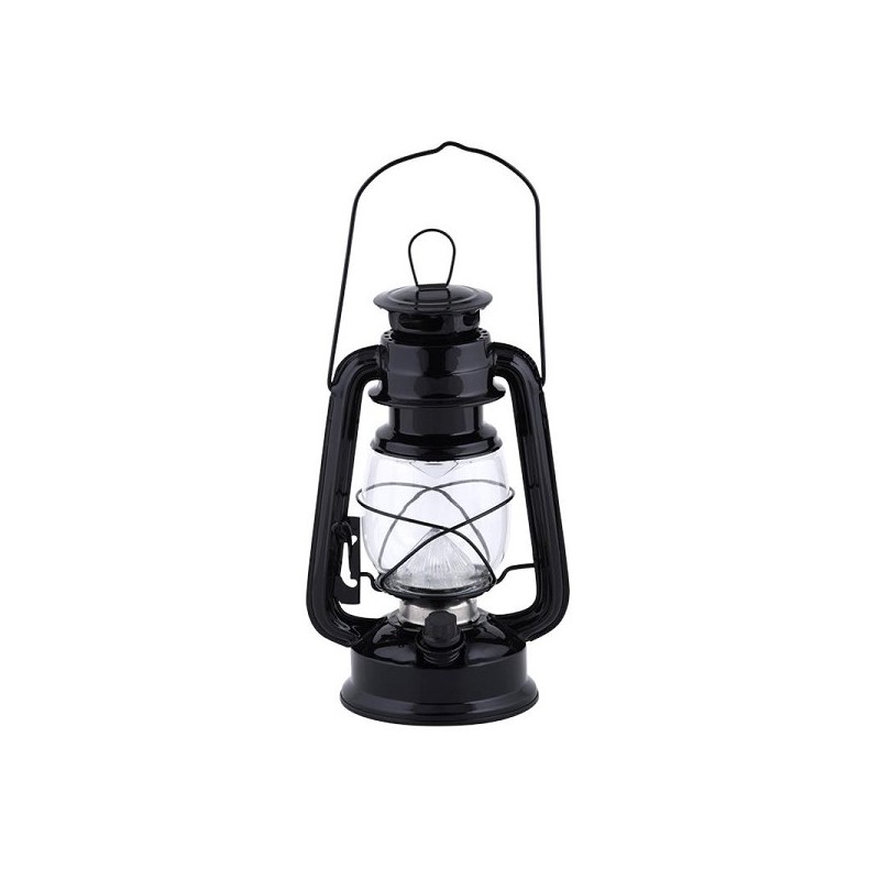 Esschert Design Lampe lanterne LED Ø11,5xH24cm noir