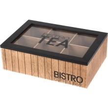 Theekist Bistro 6-vaks 24x16,5x7,5cm